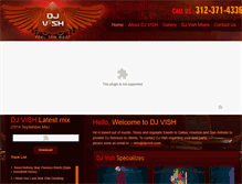 Tablet Screenshot of djvish.com